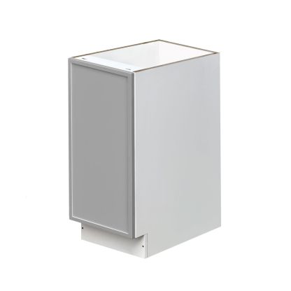 White Box Gray Slim - 15"W Standard Base Cabinet 1-Door 1-Adjustable shelf