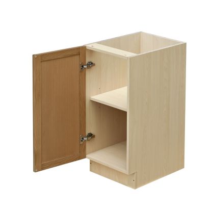 Natural Box Oak Slim - 15"W Standard Base Cabinet 1-Door 1-Adjustable shelf