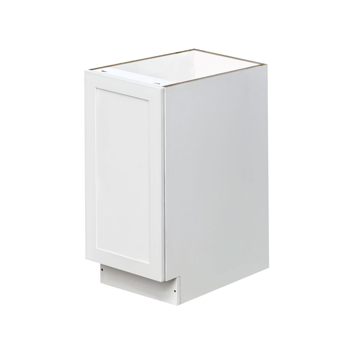 White Shaker - 15"W Standard Base Cabinet 1-Door 1-Adjustable shelf
