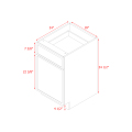 Shady Slim Gray Shaker - 18"W Base Cabinet