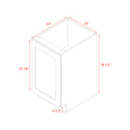 Mallorca White Shaker - 18"W Standard Base Cabinet