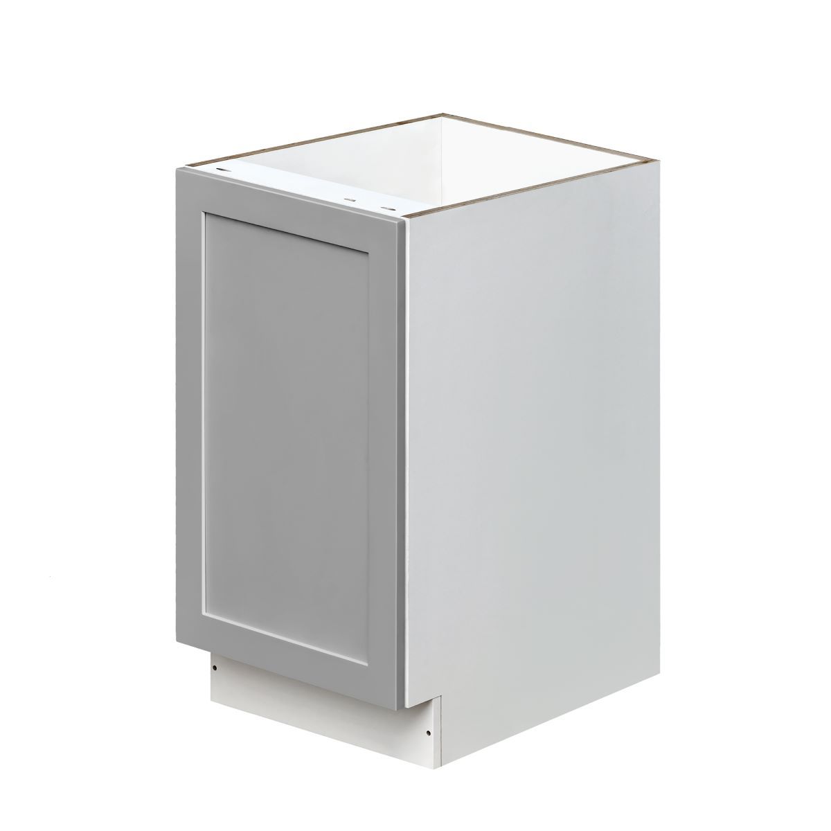 White Box Gray Shaker - 18"W Standard Base Cabinet 1-Door 1-Adjustable shelf