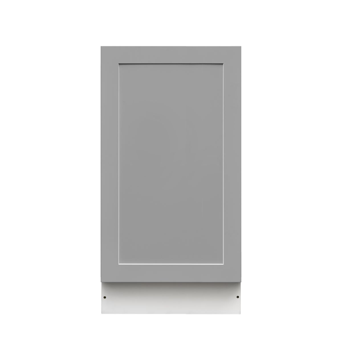 White Box Gray Shaker - 18"W Standard Base Cabinet 1-Door 1-Adjustable shelf