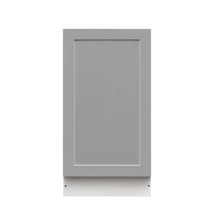 White Box Gray Shaker - 18"W Standard Base Cabinet 1-Door 1-Adjustable shelf