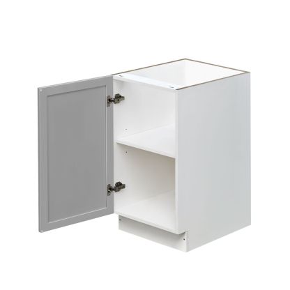 White Box Gray Slim - 18"W Standard Base Cabinet 1-Door 1-Adjustable shelf
