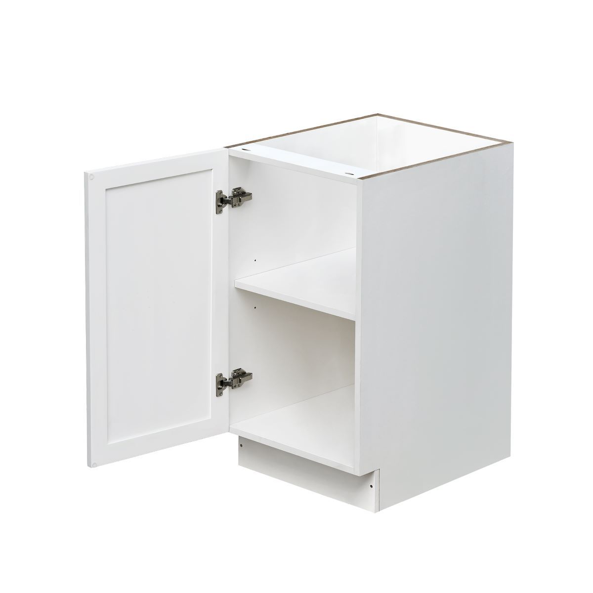 White Shaker - 21"W Standard Base Cabinet 1-Door 1-Adjustable shelf