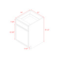 Shady Slim Gray Shaker - 21"W Base Cabinet