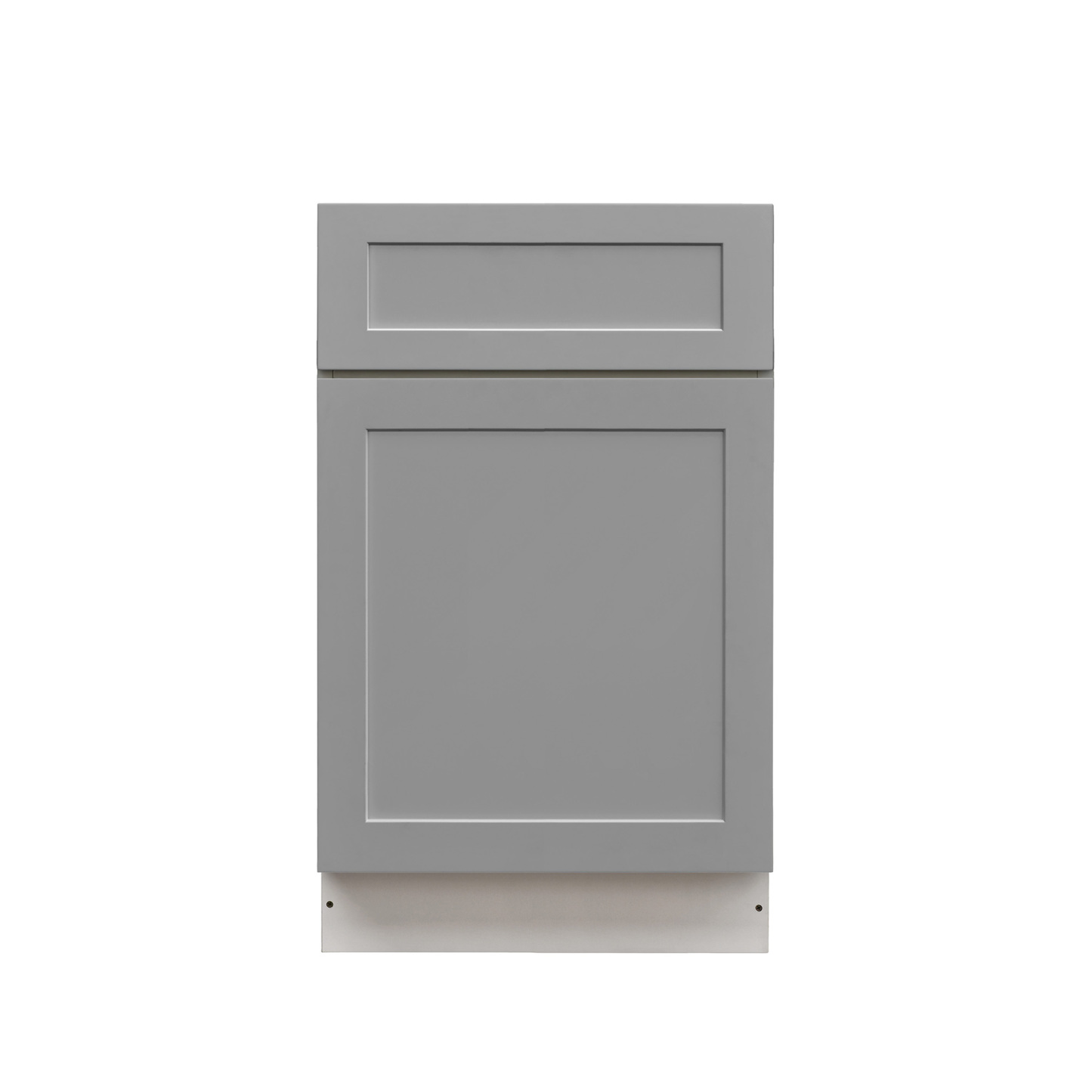 White Box Gray Shaker - 21"W Standard Base Cabinet 1-Door 1-Drawer 1-Adjustable Shelf