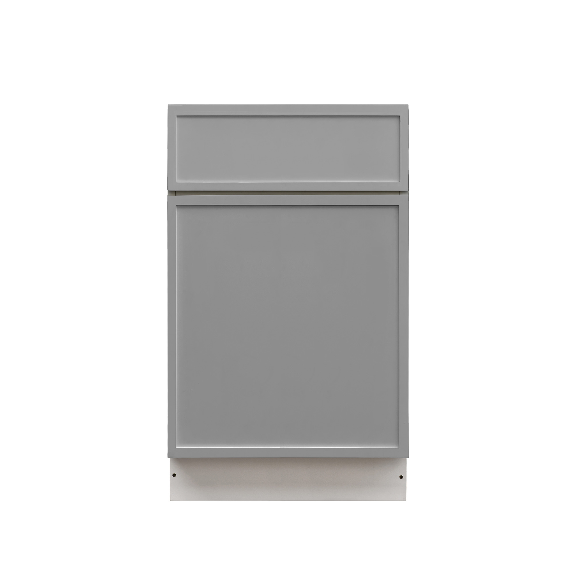 White Box Gray Slim - 21"W Standard Base Cabinet 1-Door 1-Drawer 1-Adjustable Shelf