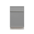 White Box Gray Slim - 21"W Standard Base Cabinet 1-Door 1-Drawer 1-Adjustable Shelf