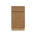 Shady Slim Oak - 21"W Standard Base Cabinet 1-Door 1-Drawer 1-Adjustable Shelf