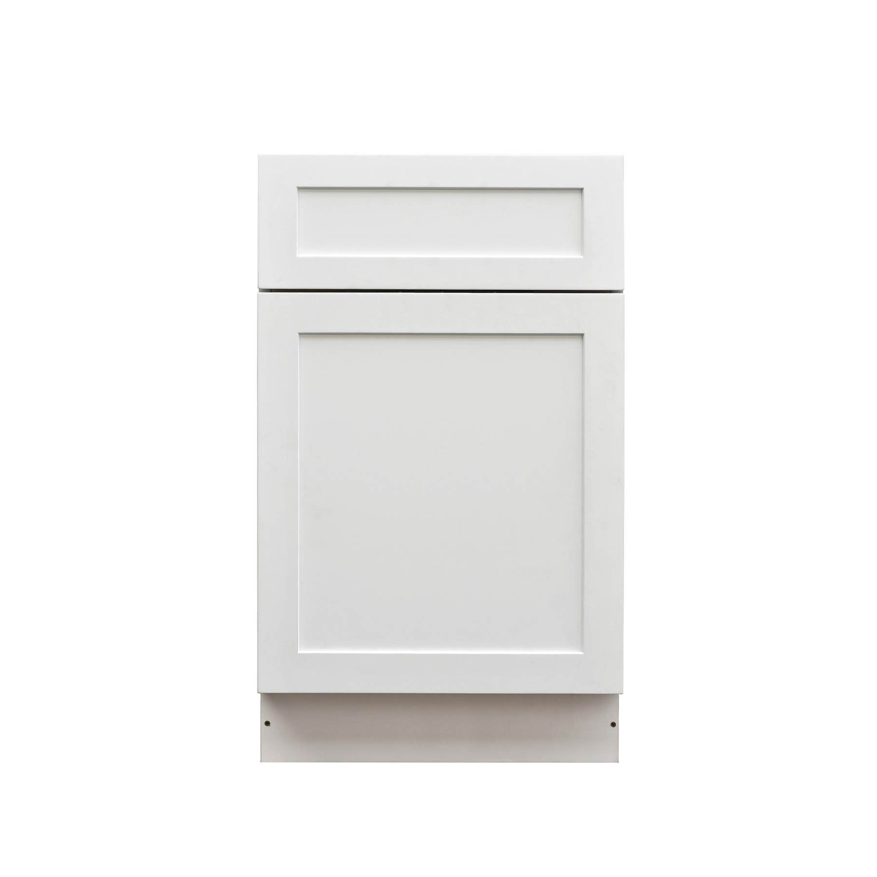 White Shaker - 21"W Standard Base Cabinet 1-Door 1-Drawer 1-Adjustable Shelf