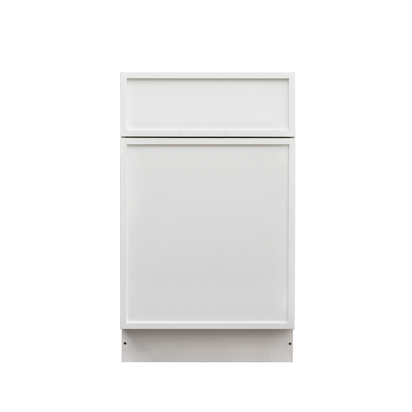 Slim White Shaker - 21"W Standard Base Cabinet 1-Door 1-Drawer 1-Adjustable Shelf