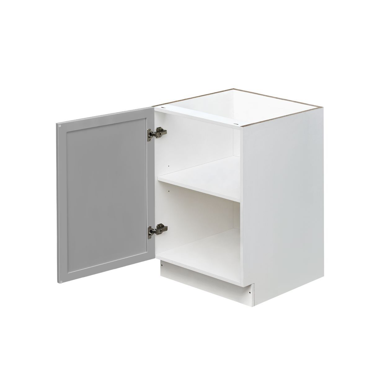 White Box Gray Slim - 21"W Standard Base Cabinet 1-Door 1-Adjustable shelf
