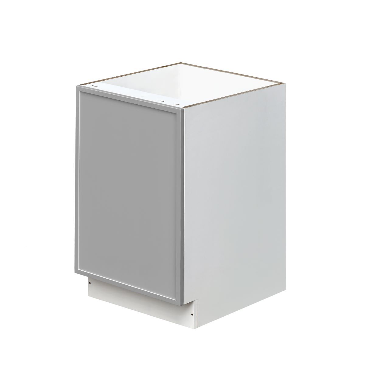 White Box Gray Slim - 21"W Standard Base Cabinet 1-Door 1-Adjustable shelf