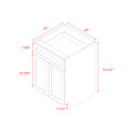 Mallorca White Shaker - 24"W Standard Base Cabinet