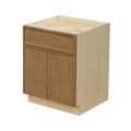 Shady Slim Oak - 24"W Standard Base Cabinet 2-Doors 1-Drawer 1-Adjustable Shelf
