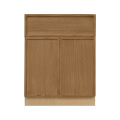 Shady Slim Oak - 24"W Standard Base Cabinet 2-Doors 1-Drawer 1-Adjustable Shelf