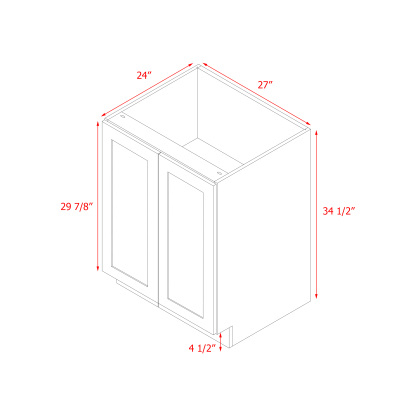 Mallorca Dolphin Gray Shaker - 27"W Base Cabinet