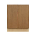 Shady Slim Oak - 27"W Full-Height Door Base Cabinet 2-Doors 1-Adjustable Shelf
