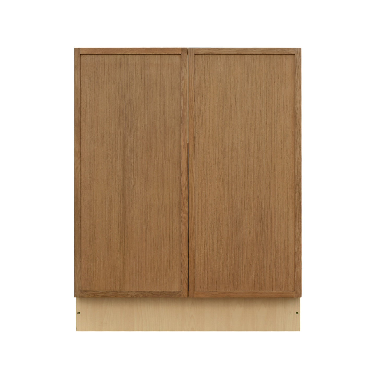 Natural Box Oak Slim - 27"W Full-Height Door Base Cabinet 2-Doors 1-Adjustable Shelf
