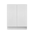 Slim White Shaker - 27"W Full-Height Door Base Cabinet 2-Doors 1-Adjustable Shelf