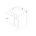 Mallorca White Shaker - 30"W Standard Base Cabinet