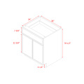 Shady Slim White Shaker - 30"W Base Cabinet