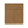 Shady Slim Oak - 30"W Standard Base Cabinet 2-Doors 1-Drawer 1-Adjustable Shelf