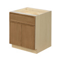 Shady Slim Oak - 30"W Standard Base Cabinet 2-Doors 1-Drawer 1-Adjustable Shelf