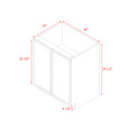 Shady Slim White Shaker - 30"W Base Cabinet