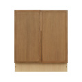 Shady Slim Oak - 30"W Full-Height Door Base Cabinet 2-Doors 1-Adjustable Shelf