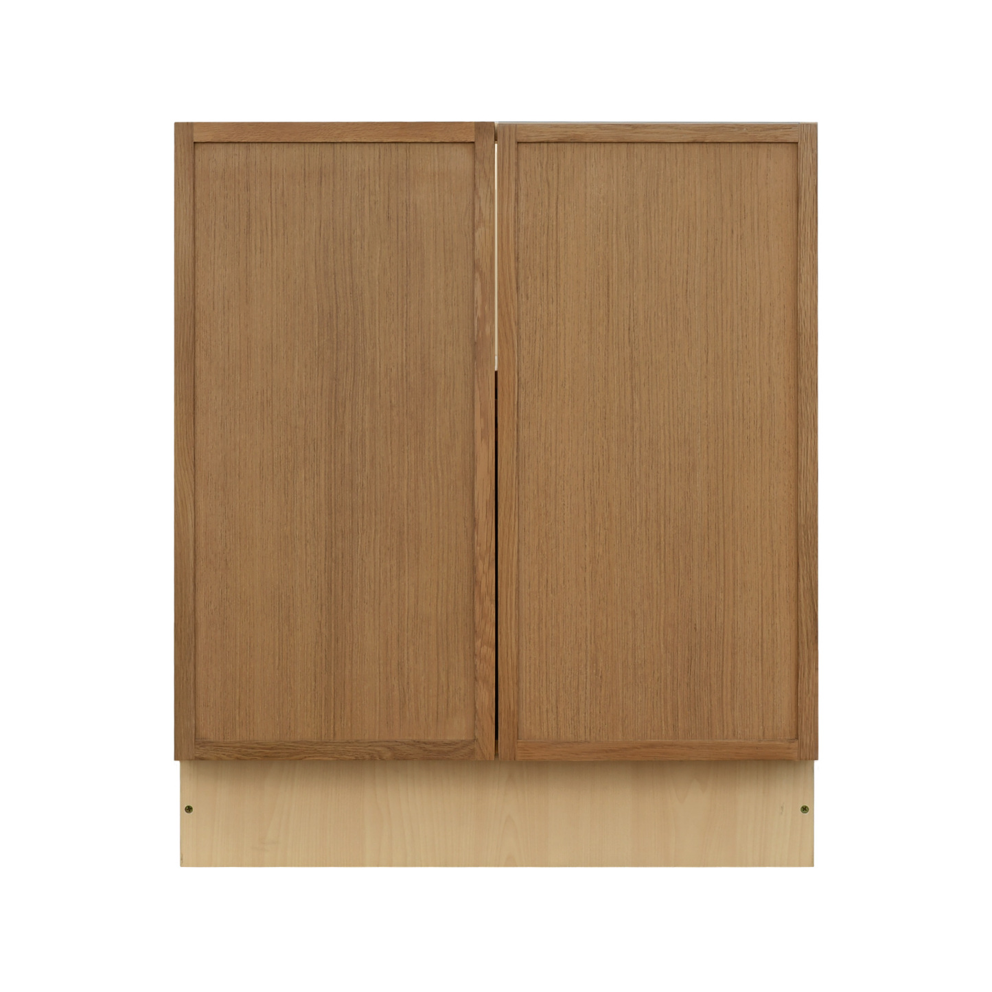Natural Box Oak Slim - 30"W Full-Height Door Base Cabinet 2-Doors 1-Adjustable Shelf