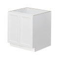 White Shaker - 30"W Full-Height Door Base Cabinet 2-Doors 1-Adjustable Shelf