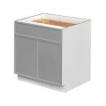 White Box Gray Slim - 33"W Standard Base Cabinet 2-Doors 1-Drawer 1-Adjustable Shelf