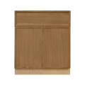 Shady Slim Oak - 33"W Standard Base Cabinet 2-Doors 1-Drawer 1-Adjustable Shelf