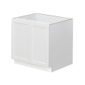 White Shaker - 33"W Full-Height Door Base Cabinet 2-Doors 1-Adjustable Shelf