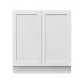 White Shaker - 33"W Full-Height Door Base Cabinet 2-Doors 1-Adjustable Shelf