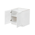 White Shaker - 33"W Full-Height Door Base Cabinet 2-Doors 1-Adjustable Shelf