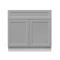 White Box Gray Shaker - 36"W Standard Base Cabinet 2-Doors 1-Drawer 1-Adjustable Shelf