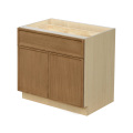 Shady Slim Oak - 36"W Standard Base Cabinet 2-Doors 1-Drawer 1-Adjustable Shelf