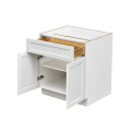 White Shaker - 36"W Standard Base Cabinet 2-Doors 1-Drawer 1-Adjustable Shelf