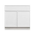 Slim White Shaker - 36"W Standard Base Cabinet 2-Doors 1-Drawer 1-Adjustable Shelf