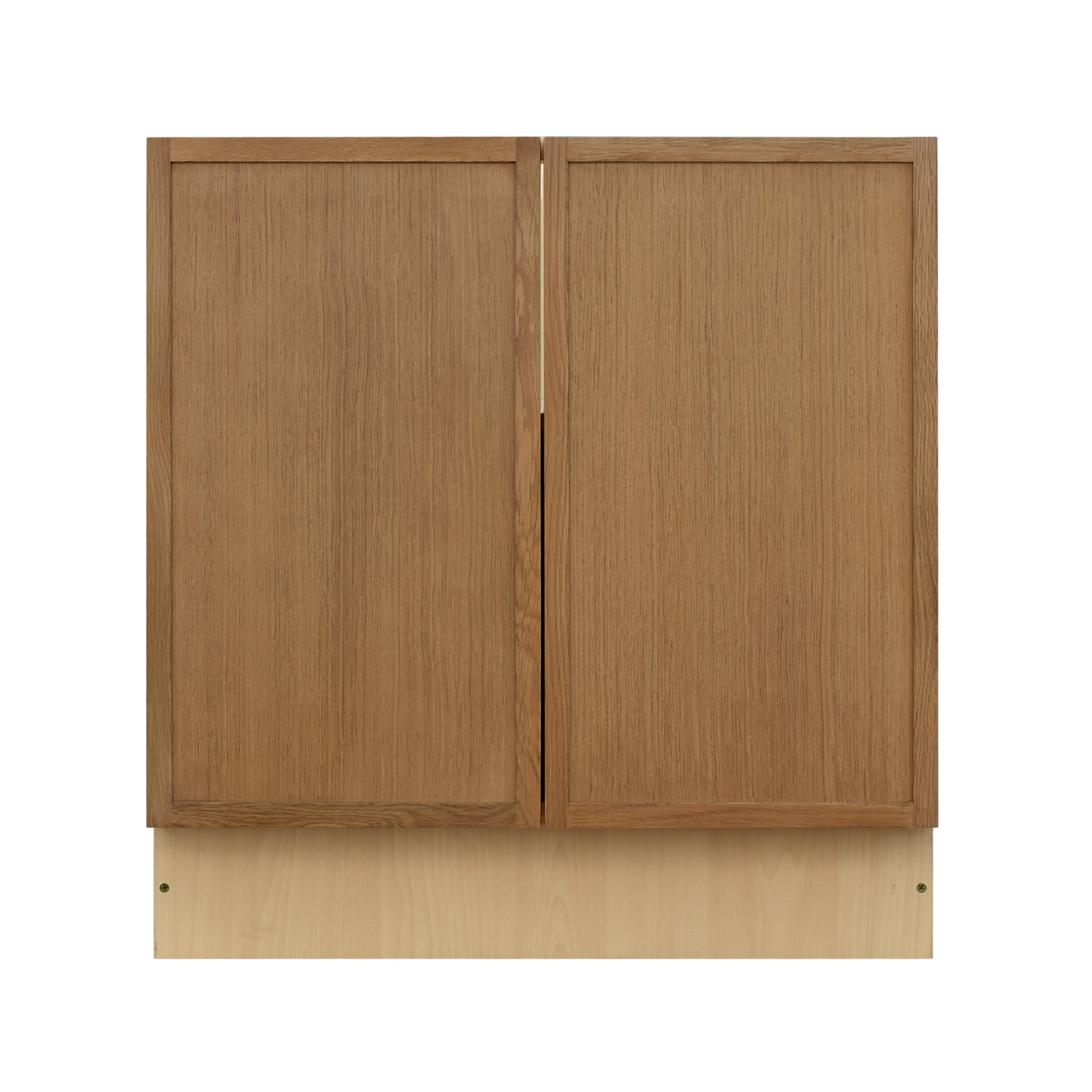 Natural Box Oak Slim - 36"W Full-Height Door Base Cabinet 2-Doors 1-Adjustable Shelf