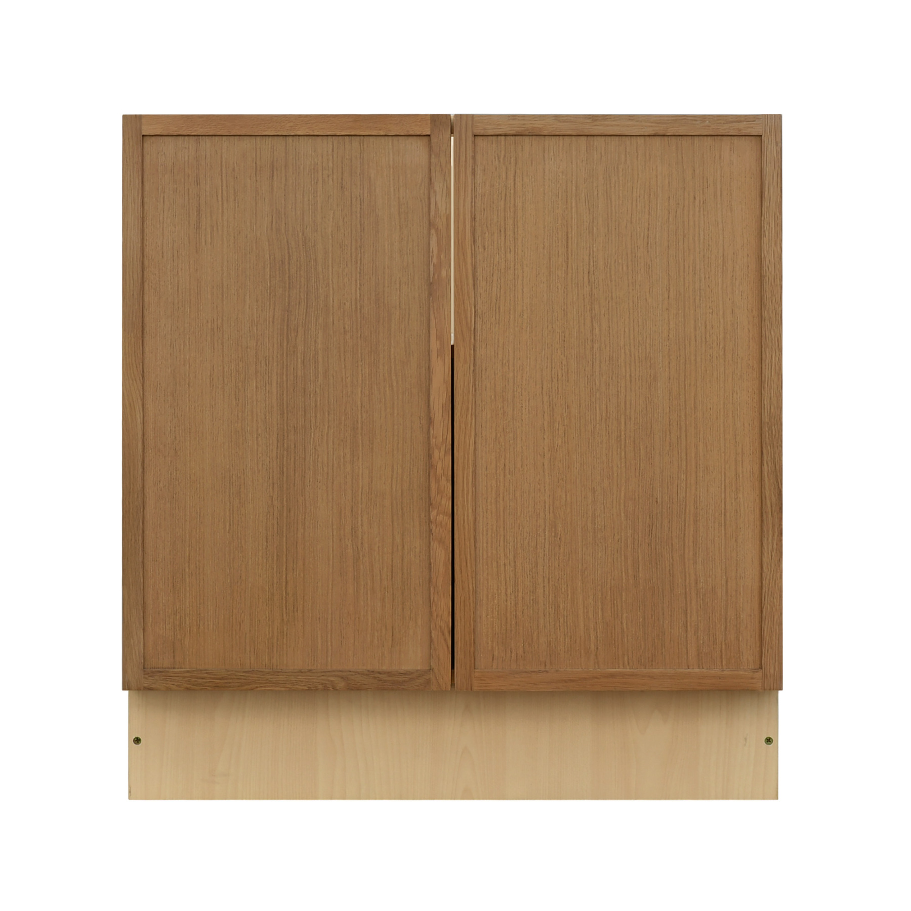 Natural Box Oak Slim - 36"W Full-Height Door Base Cabinet 2-Doors 1-Adjustable Shelf