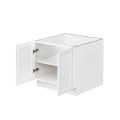 White Shaker - 36"W Full-Height Door Base Cabinet 2-Doors 1-Adjustable Shelf