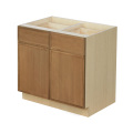 Shady Slim Oak - 39"W Standard Base Cabinet 2-Doors 2-Drawers 1-Adjustable Shelf