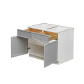 White Box Gray Slim - 42"W Standard Base Cabinet 2-Doors 2-Drawers 1-Adjustable Shelf