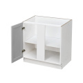 White Box Gray Shaker - 39"W Blind Corner Base Cabinet 1-Door 1-Adjustable Shelf