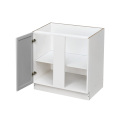 White Box Gray Slim - 39"W Blind Corner Base Cabinet 1-Door 1-Adjustable Shelf